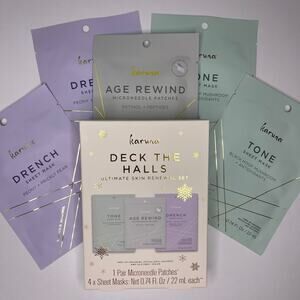 Karuna Deck the Halls 5 Piece Tone + Drench Face & Age Rewind Eye Mask Set NEW!!